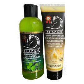 Alazá Shampoo Y Crema De Peinar Con Coláge Duo 2 Pz.