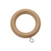 ABC Decor Naturals Wooden Curtain Pole Rings, Pack of 6,