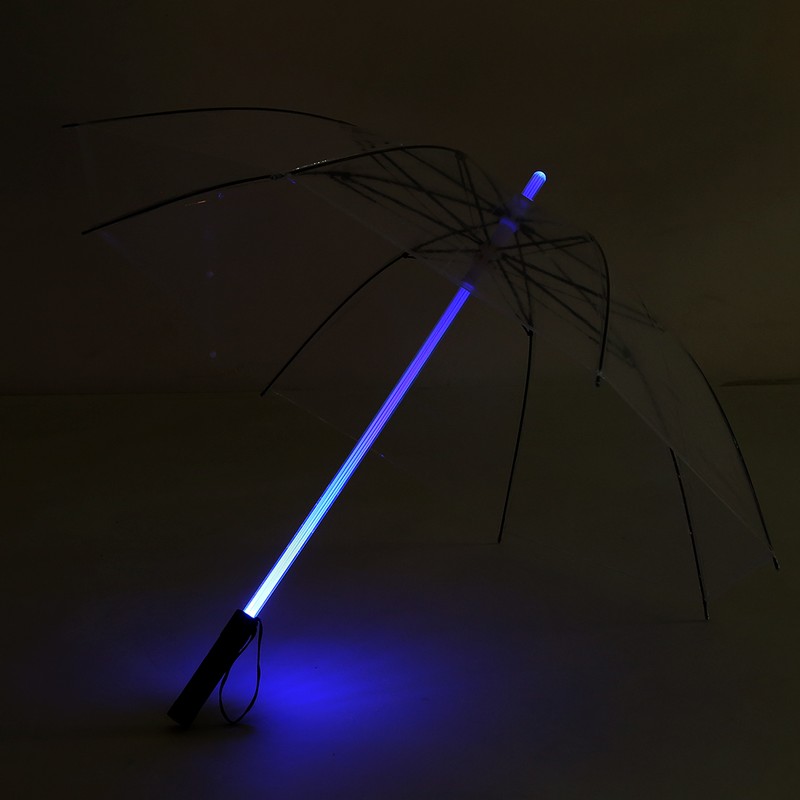 Battery Powered 7 Color Changing LED Umbrella Flashlight for Safely