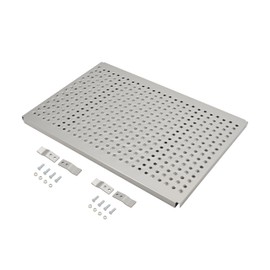 KUAFU 24"x34" Universal Semi-Truck Deck Plate Compatible with Freightliner Peterbilt Kenworth Truck Deck Plate Catwalk Steel Powder Coated Silvery