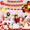 196Pcs Cartoon Animation Birthday Party Supplies Decorations for Birthday,Cartoon Theme