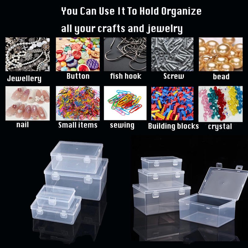 Nail art toolbox Bead Organizers-8 Pcs Jewelry Organizers and Storage