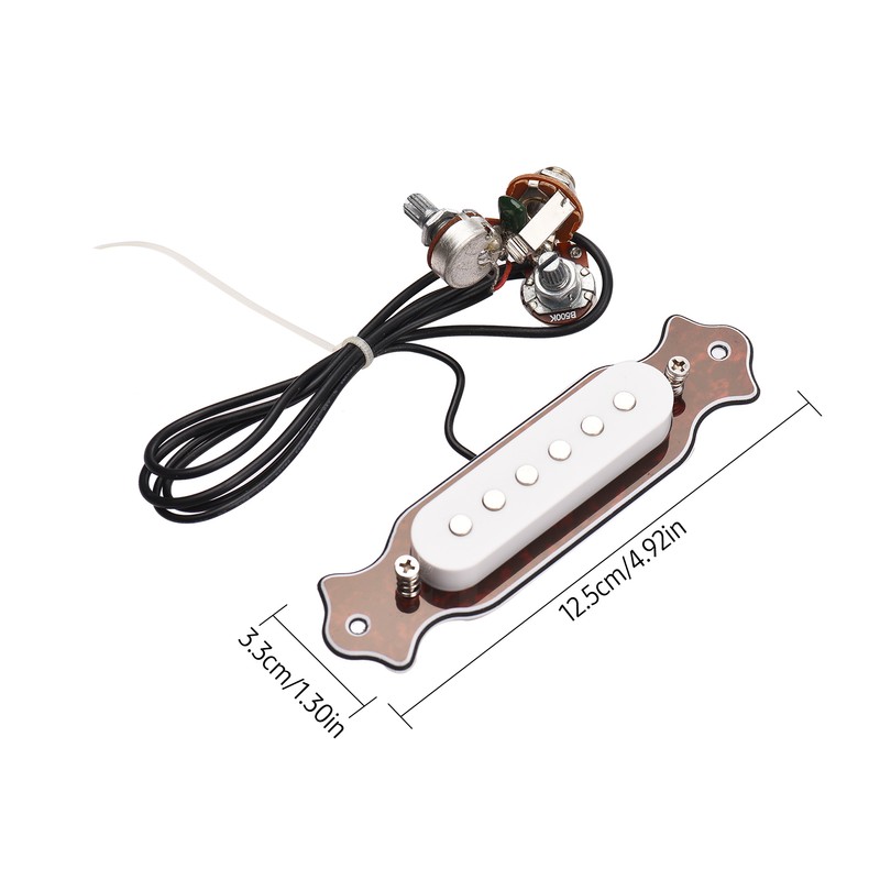 Guitar Magnetic Single Coil Noiseless Pickup Folk Acoustic Guitar Sound