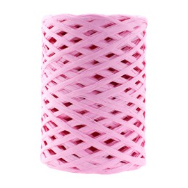 Mandala Crafts Pink Raffia - Natural Raffia Ribbon for Gift Wrapping & Decoration - 100 Yds