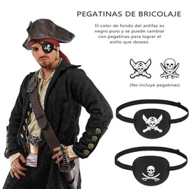 Parches de Ojos Ajustables,6 Parches para Ojos Perezosos,Parches Oculares para Ambliopía De Ambliopía para Ojos Izquierdo O Derecho Parches para Entrenamiento de Ojos Perezosos (Negro)