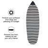 XUXIAKE Surfboard Sock Cover - Knit Protective Board Bag (Shortboard,