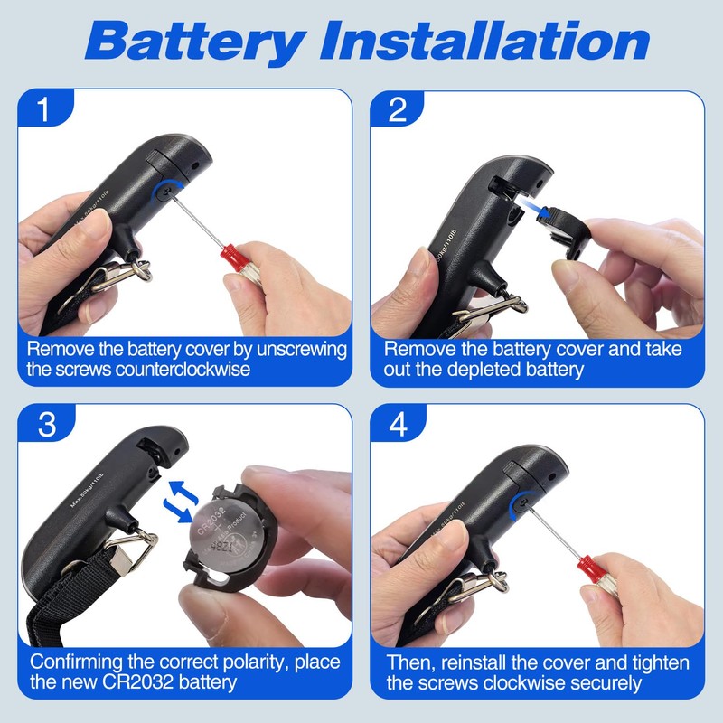 Digital Hanging Luggage Scale with Backlit for Travel, Portable Handheld