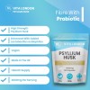 Psyllium Husk Capsules Fibre Supplement With Probiotic Acidophilus 4000mg Vegan