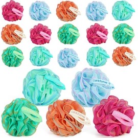 Pack De 20 Mini Esponjas De Baño De Lufa De 20 G, Suaves Y De Tamaño Viaje, De Malla De Nailon, Ideales Para El Gel De Ducha. Exfoliantes De Lufa Para