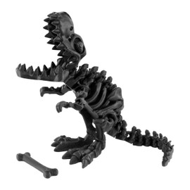 PowerTRC 3D Printed Skeleton Tyrannosaurus Rex – Prehistoric Collectible Articulating Dinosaur 3D Figurine Desk Decoration for Teens and Adults, Made in USA