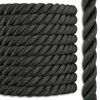 Black Nylon Rope | 3 Strand Twisted | 100% Nylon
