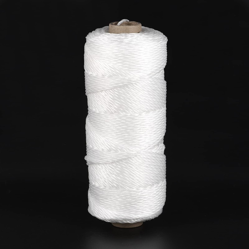 sourcing map Twisted Mason Line Nylon Twine String Cord White