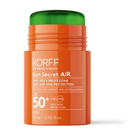 Korff Sun Secret Air Stick SPF30, Light Texture, High UVB and UVA Protection, Moisturising and Anti-Ageing, Waterproof, 50 ml