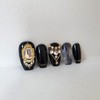 Black Queen Handmade Nail Tips - Natural / 블랙 퀸