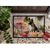 Caroline's Treasures DAC3857MAT Norwegian Elkhound Christmas Cookies Doormat Front Door