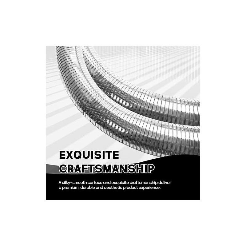 TORDXICS 3" ID x 16.5" Length Universal T304 stainless steel