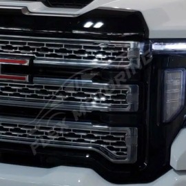 Coast2Coast International (CCI) Chrome Grille Grill Overlay Mesh FOR 2020-2023 GMC Sierra 2500 3500 HD SLT AT4