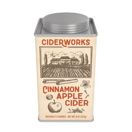 McSteven's Ciderworks Cinnamon Apple Cider Mix - Perfect Combination of Fruit and Spice, Naturally Flavored Cider Mix in 6.25oz Square Tin - Just Add Water
