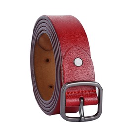 sourcing map Women Casual Leather Belt Fashionable Stylish Vintage Width 1Inches Red Fit Waist 35-41 Inches