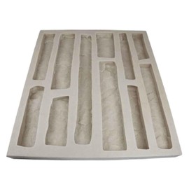 Veneer Stone Rubber Mold for Concrete or Plaster, Cliff Stone Flats, 22.75x20.5, Version 3, Recycled Material