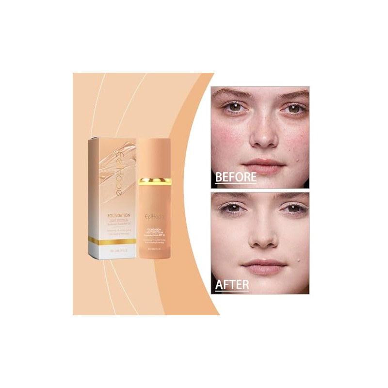 Piezas Base Maquillaje Espectro Medio Corrector Líquido Hidratante Que Cambia