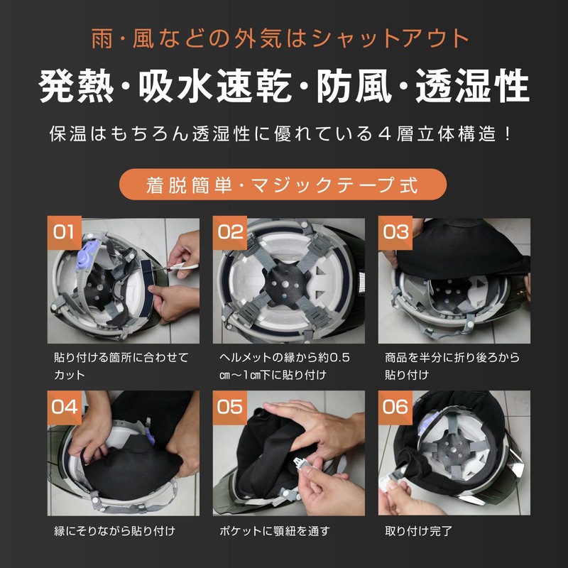 PROTECT WING Protective Wing Work Helmet, Removable, Cold Protection, Earmuffs,