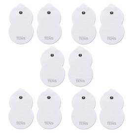 Discount TENS – Replacement Electrodes Compatible with Omron TENS Units, 5 Pairs (10 Pads) – 3.23" x 1.89" Premium Reusable Electrode Pads, Durable Self-Adhesive Electrodes