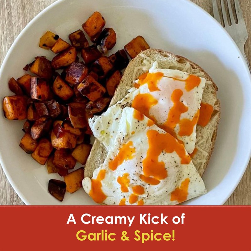 Dave's Gourmet Creamy Garlic Red Pepper Hot Sauce - Medium