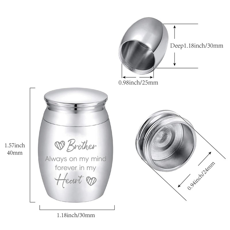 CREATCABIN Small Keepsake Urns Mini Cremation Urn for Human Ashes