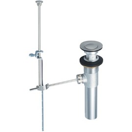 Olympia Faucets OP-630002-BN Brass Pop-Up Drain Assembly, PVD Brushed Nickel Finish