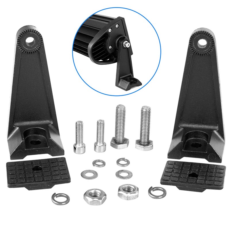 AUXTINGS Universal Side Mounting Base Bracket,LED Light Bar Slide Mount