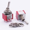 Twidec/10Pcs Mini Toggle Switch DPDT 2 Position 6 Pins ON-ON