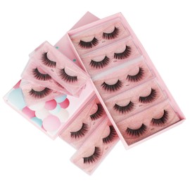 Vayator 10 Pairs Natural False Eyelashes Fake Lashes Long Makeup 3d Mink Lashes Extension Eyelash Mink Eyelashes for Beauty K007 (K007)