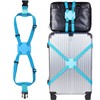DFsucces Suitcase Belt, One-touch Type, Luggage Fastening, Adjustable, Prevents Loss,