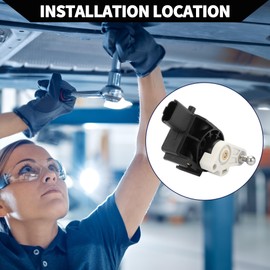 Hihaha No. 5273J9 Air Suspension Height Sensor for Citroen C6 2005-2012 / Rear Left Right Height Sensor for Headlights / Robust Metal / 1 Piece Black