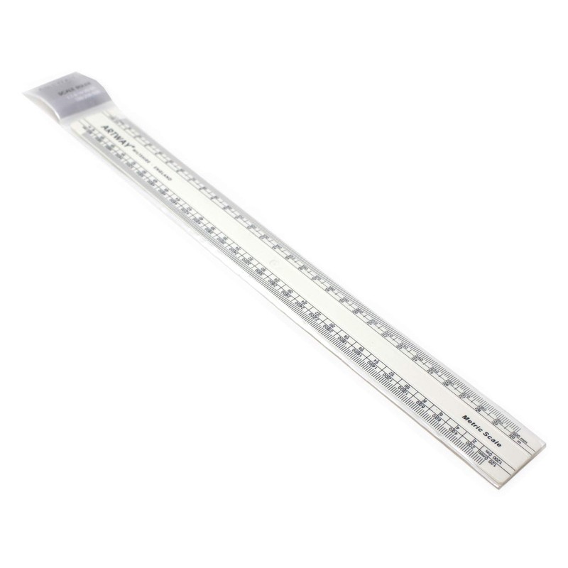 Artway Scale Ruler - Metric - 300mm with 8 Different