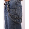 HAQUIL Punk Double Layer Pant Chains Punk Jeans Chain Biker