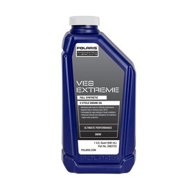 Polaris OEM Snowmobile VES Extreme Highest Performance Full Synthetic 2-Cycle Oil, 2-Stroke Snowmobiles, 1 Quart, Synthetic, Qty 1, Part 2883733