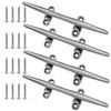 8 Inch 316 Stainless Steel Boat Cleats, Open Base Dock