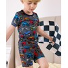 babee Reshinee Bamboo Viscose Toddler Truck Pajamas Boys Girls Kids