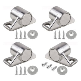 Magnetic Catch, Magnetic Door Catch, Anboli Magnetic Latch, Stainless Steel, Catching Latch, Strong, Round, Small, with Screws, Magnetic Catch, Door Clasp, Repair Part, Door Catch, Catch Latch, DIY,