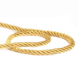 Fenghuangwu 9 Yard Handmade Cord Trim，7mm/0.275Inch Diameter Twisted Trim Cord Rope for DIY, Home Décor, Upholstery, Curtain Tieback