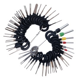 Keple Car Connector Removal Tool Set 41 Pieces Pin Extractor Tool Set Car Electric Crimp Removal Eject Pins Wire Plug Terminal Key for Automotive Household Appliances