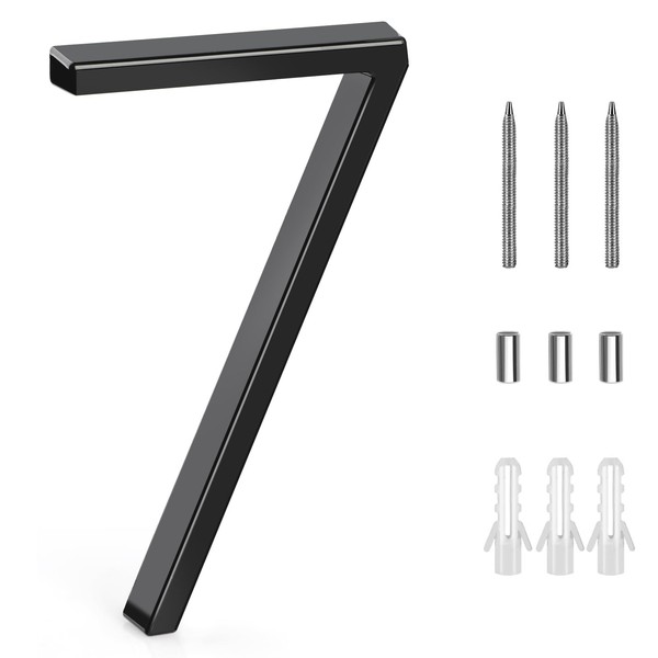 GeeRic Floating House Numbers 5 Inch Address Numbers Zinc Alloy
