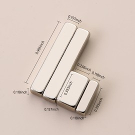 XEAOHESY 4 Pieces Small Cat Eye Magnet for Nails Mini Rectangular Nail Magnet Tools Multi-Function Magnet Board Nail Magnet Set for Cat Eye Gel Polish Nail Art（Length :0.9inch/0.39inch）