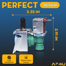 AZ4U W10238100 W10498990 Refrigerator Water Inlet Valve Replacement For Whirlpool, Kenmore, KitchenAid, Maytag Refrigerator WPW10238100 W10498992 WPW10498990 W10342318 Single Primary Water Inlet Valve