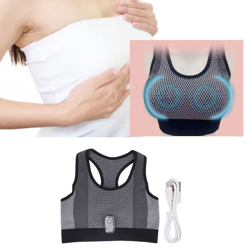 Electric Massage Bra 360° Wrapped Breathable 3D Strong Lifting Multifunctional