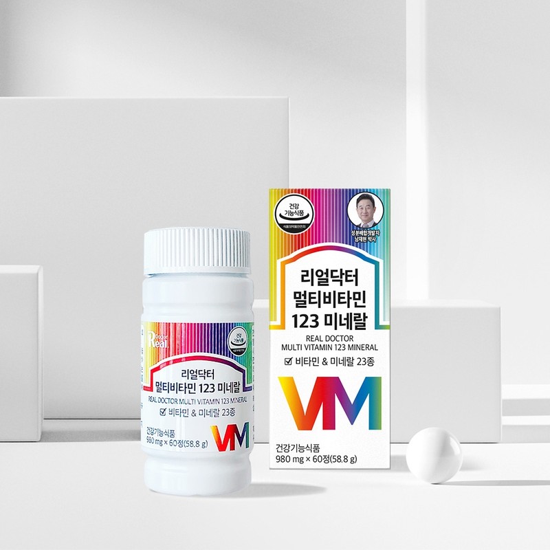 Real Doctor Multivitamin 123, 23 minerals, multivitamin, 1 tablet per