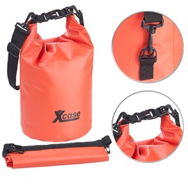 Xcase Waterproof Bag: Waterproof Dry Bag, Heavy Duty Industrial Tarpaulin, 5L Red (Outdoor Bags Waterproof, Dry Bag, Underwater Light)