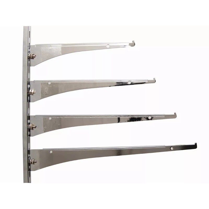 Exhivit Mensula Gancho P/ Cremallera 35 Cm C/14 Pzs +